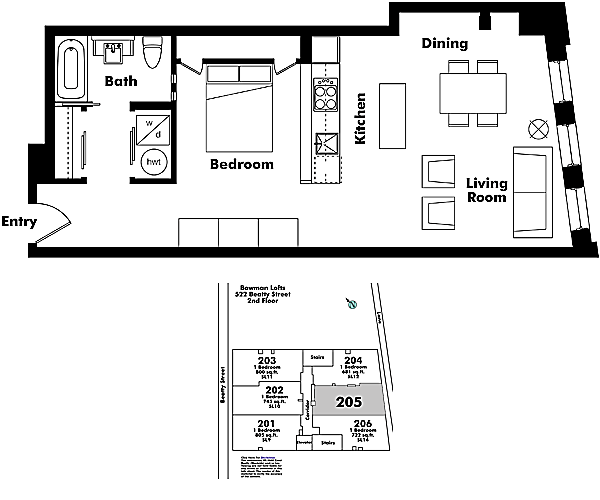 Floor plan 205
