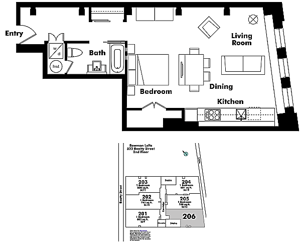 Floor plan 206