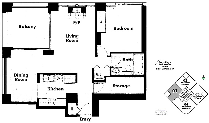 Floor plan 601