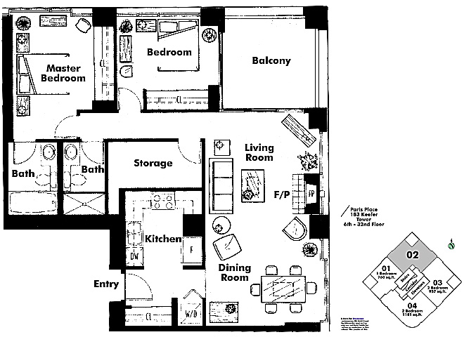 Floor plan 2102