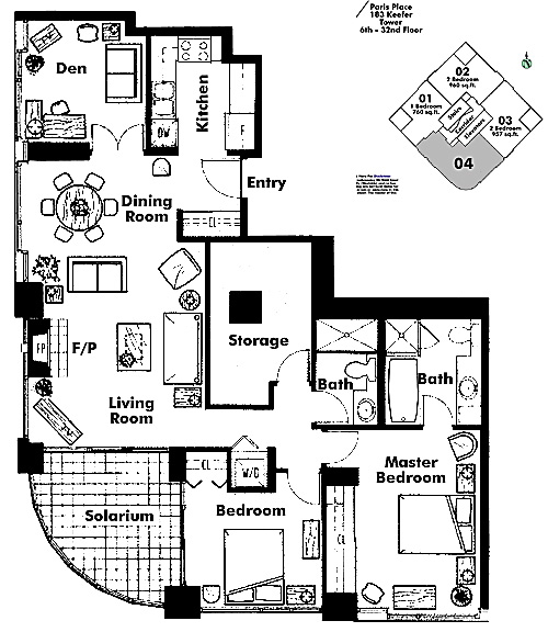 Floor plan 604