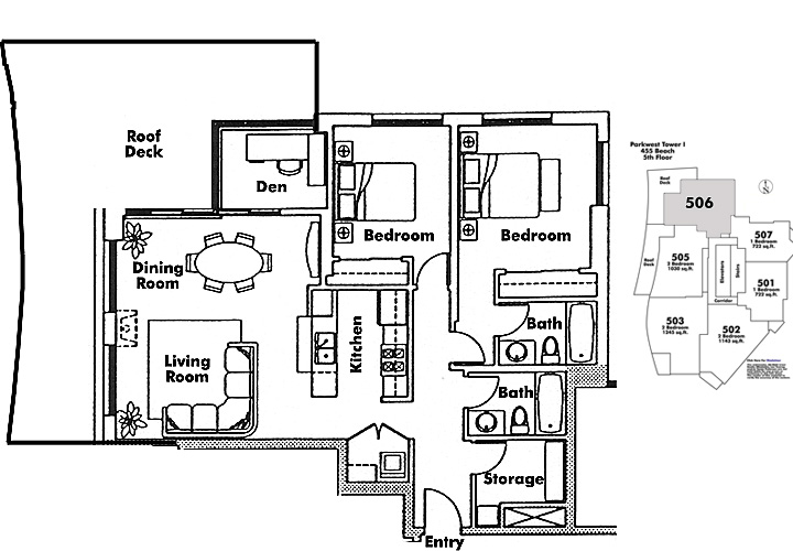 Floor plan 506