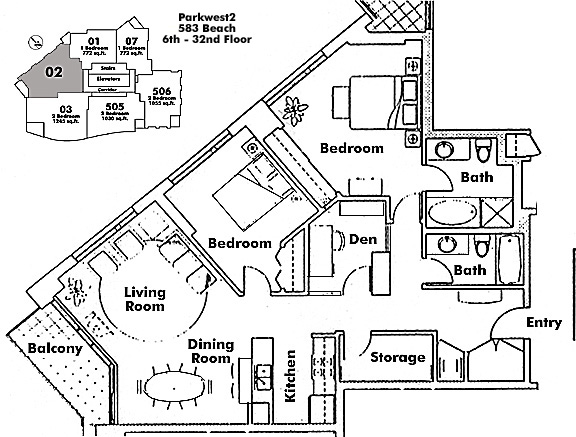 Floor plan 702