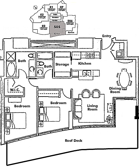 Floor plan 505