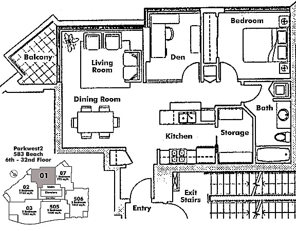 Floor plan 601