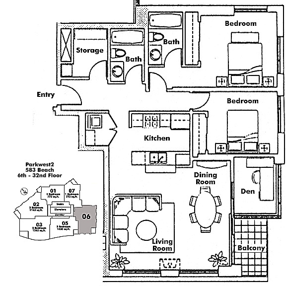 Floor plan 606