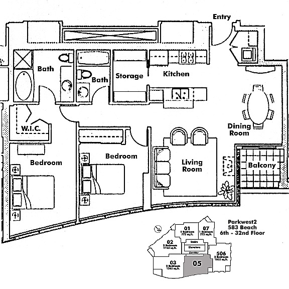Floor plan 605
