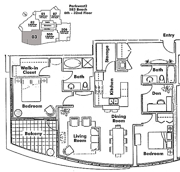 Floor plan 603