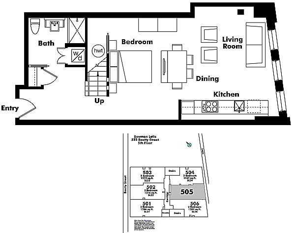Floor plan 505
