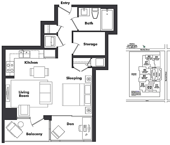 Floor plan 602