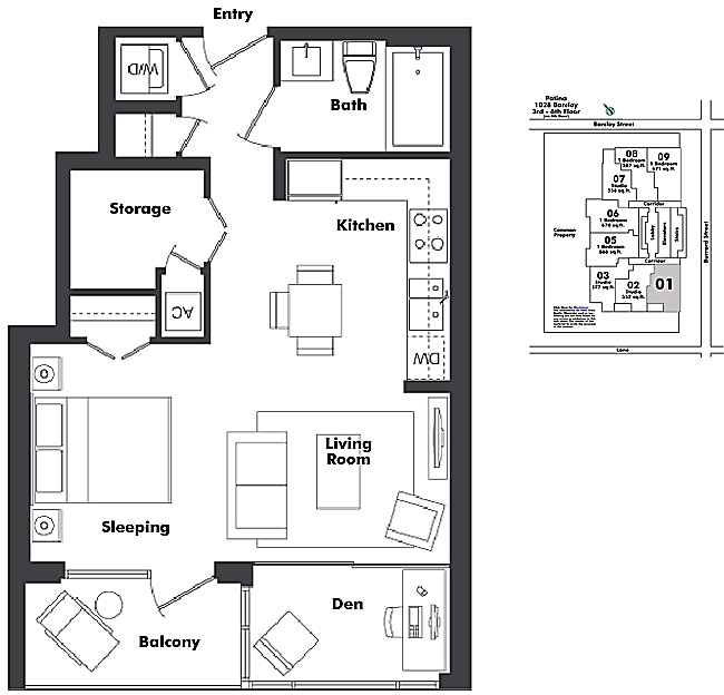Floor plan 701
