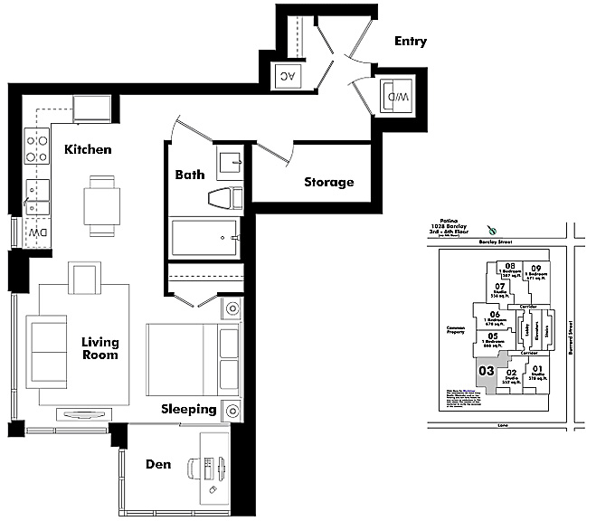 Floor plan 603