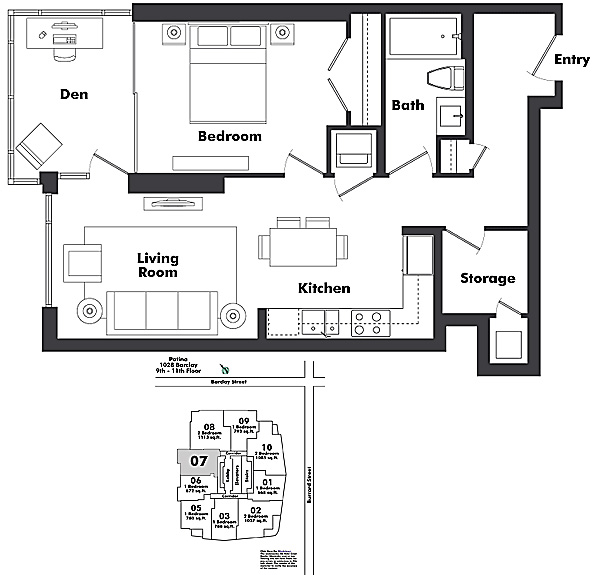 Floor plan 907