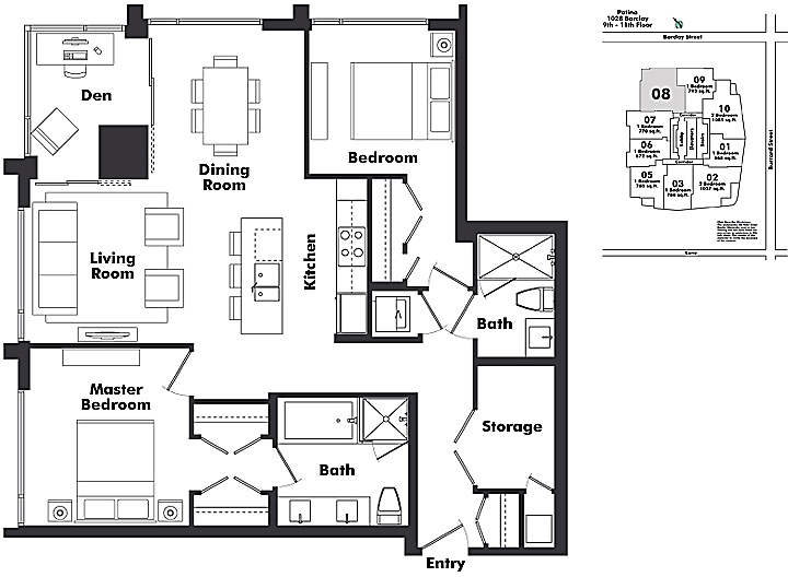 Floor plan 908
