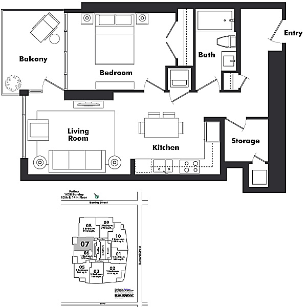 Floor plan 1407