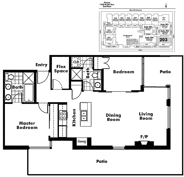Floor plan 203