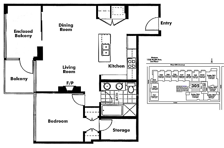 Floor plan 305