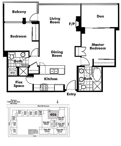 Floor plan 406
