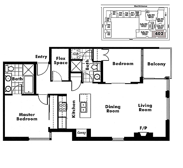Floor plan 402
