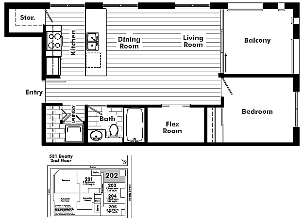 Floor plan 202