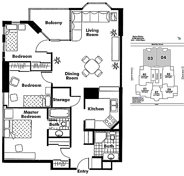 Floor plan 603