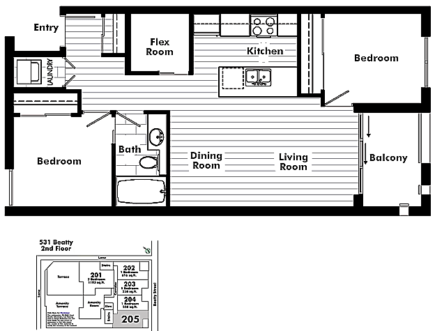 Floor plan 205