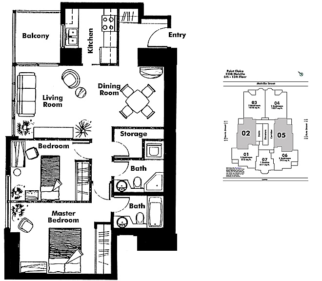 Floor plan 605