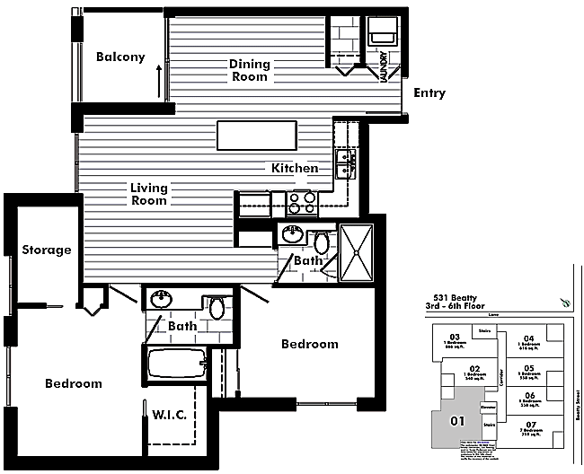 Floor plan 601