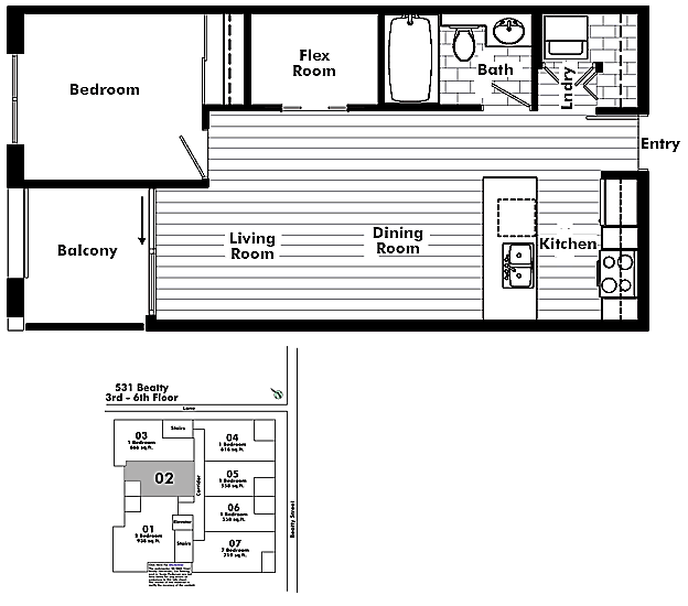 Floor plan 602