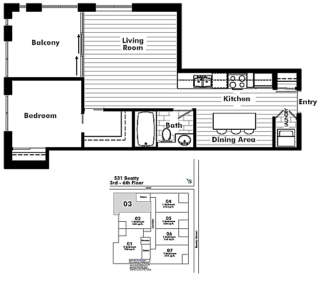 Floor plan 603