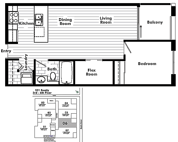 Floor plan 606