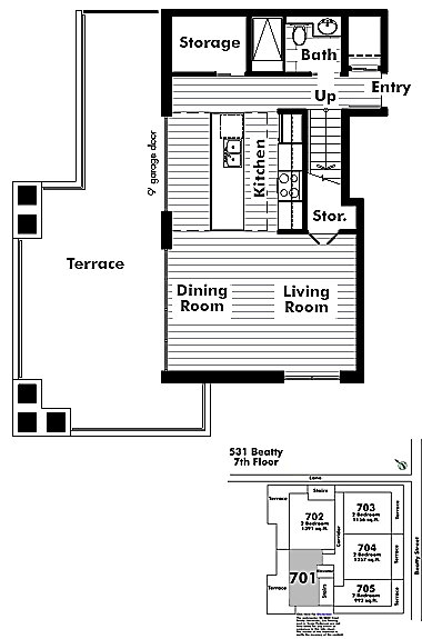 Floor plan 701