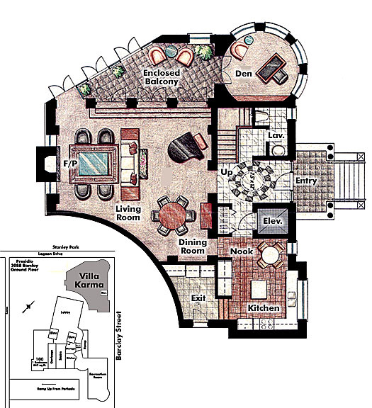 Floor plan Villa Karm