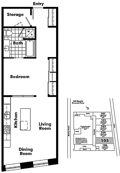 Floor plan 105