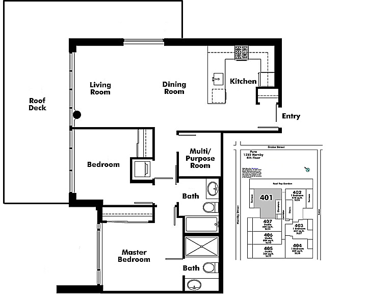 Floor plan 401