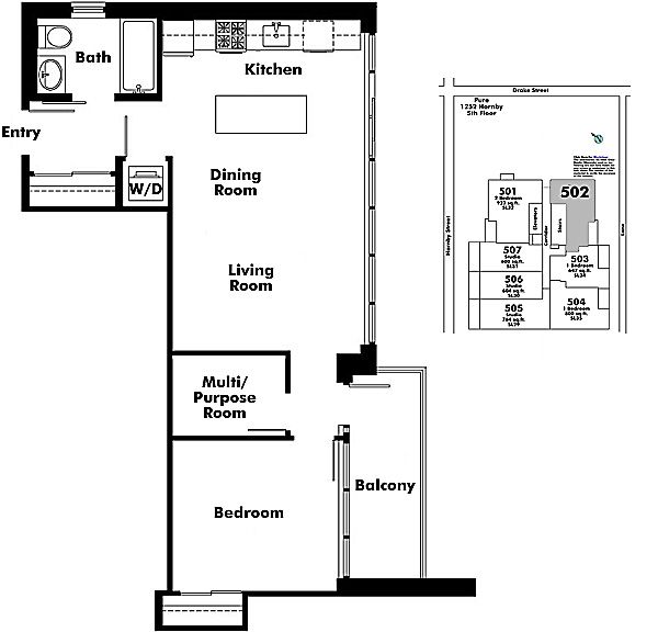 Floor plan 502