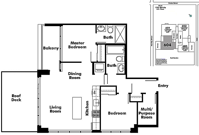 Floor plan 604
