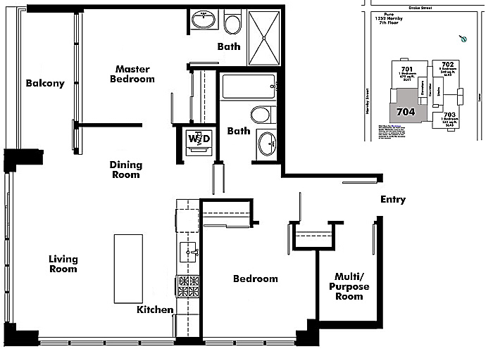 Floor plan 704