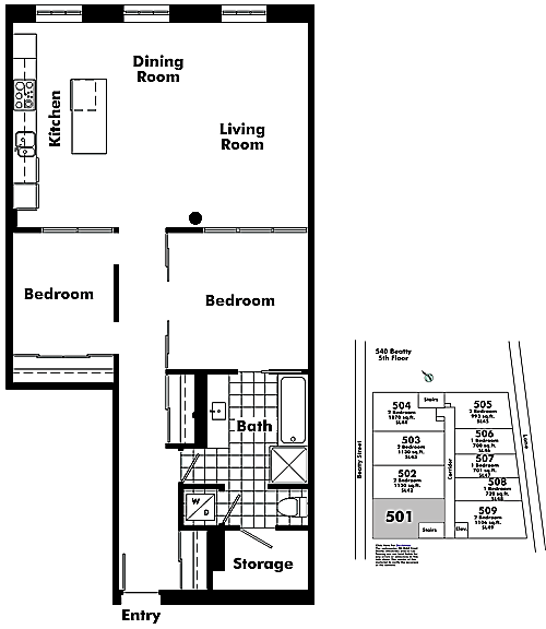 Floor plan 501