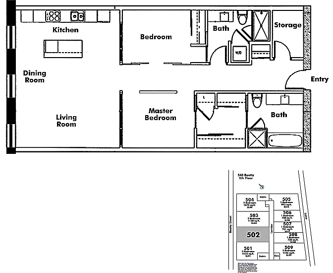 Floor plan 502
