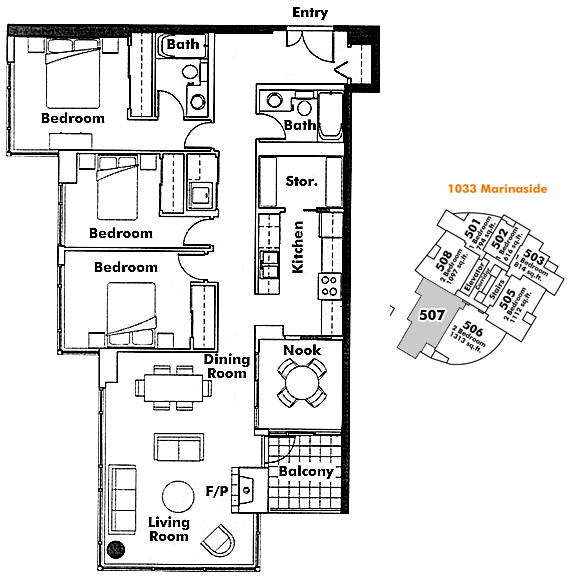 Floor plan 507