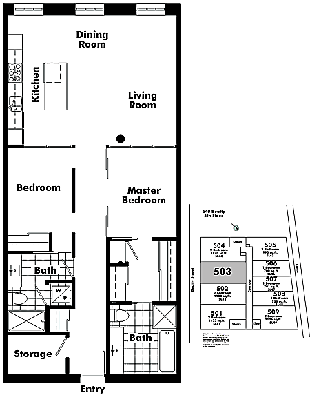 Floor plan 503
