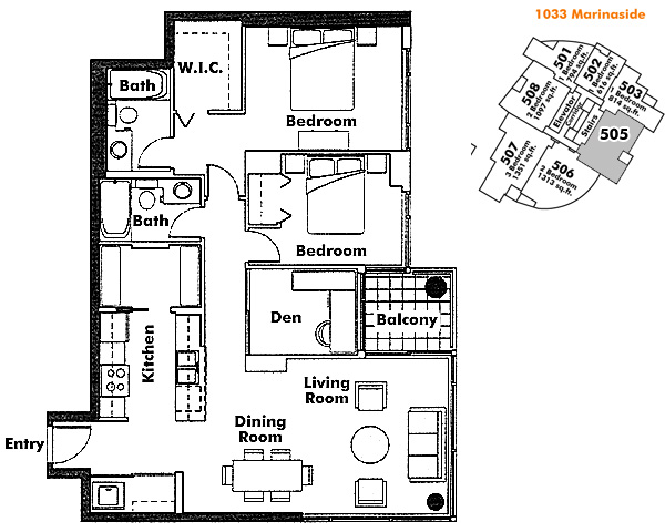 Floor plan 505