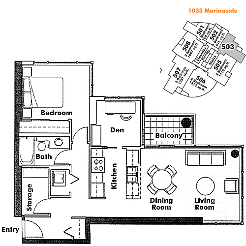 Floor plan 503