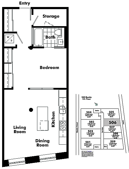 Floor plan 506