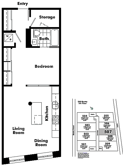 Floor plan 507