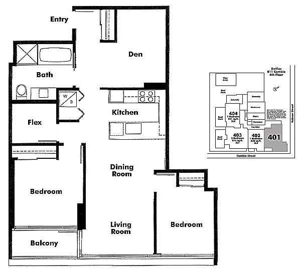 Floor plan 401