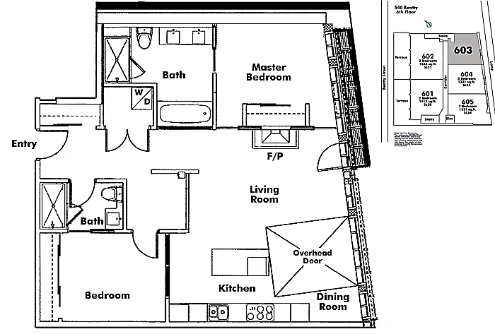 Floor plan 603