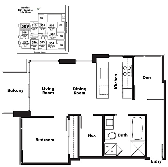 Floor plan 509