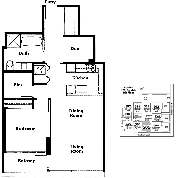 Floor plan 505